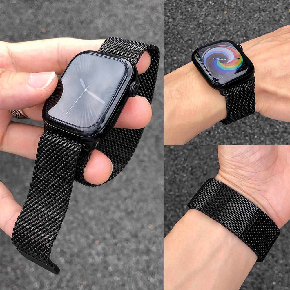Mesh Coil Strip - Apple Watchバンド用の大胆なミラネーゼストラップ Ultra3/2 49mm 11 10