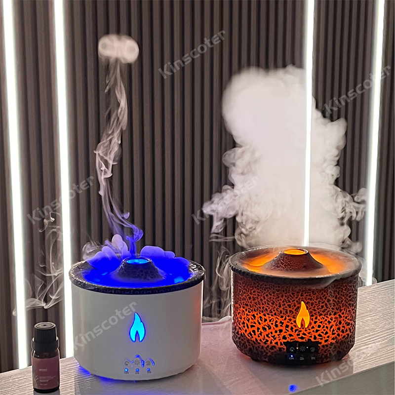 Vape Ring - KINSCOTER 火山炎アロマディフューザークラゲスモークリング空気加湿器 360 ミリリットルアロマセラピーエッセンシャルオイルディフューザークールギフト