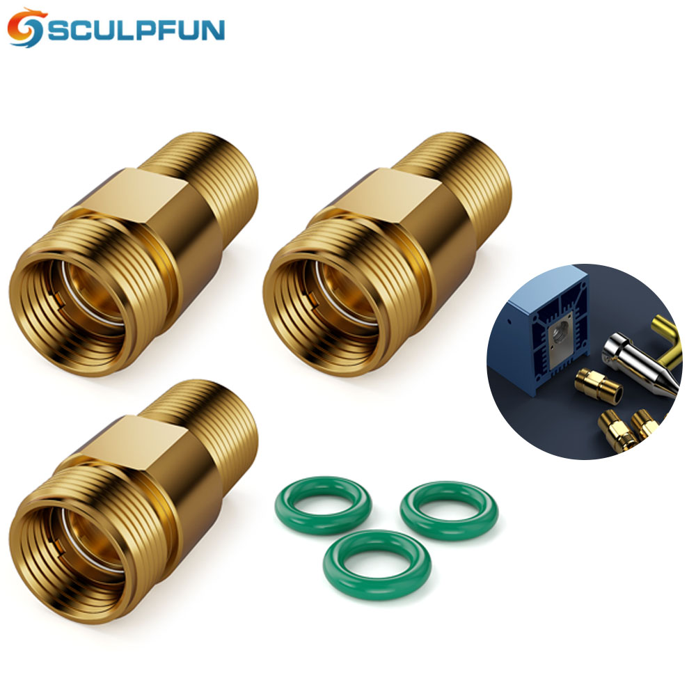 Vape Ring - Sculpfun s10レンズセット、透明度の高い、耐油性と防煙性、標準レンズ、3つのシーリングリング、オリジナル、3個