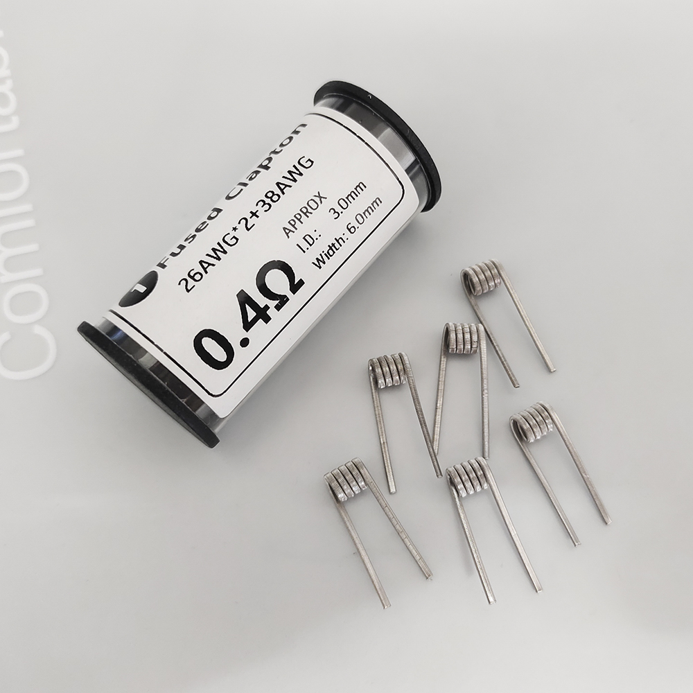 Vape Ring - 6 個 Ni80 26x2+38AWG ID3.0 0.4ohm