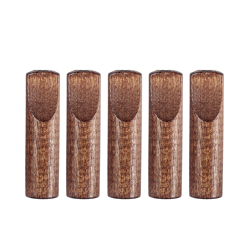Smoking & Vaping Accessories - 10個入り 8mm木製シガレットマウスピース ソリッドウッドフィルターチップ 手巻きタバコホルダー 喫煙アクセサリー