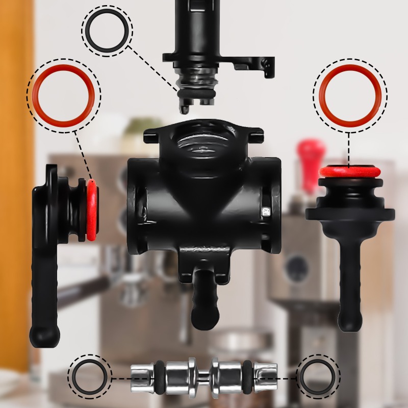 Tank O-Ring Seal - 15個入りGaggiaコーヒーメーカー交換用Oリング、グループヘッドとウォータータンク用100%シリコン製シーリングガスケット