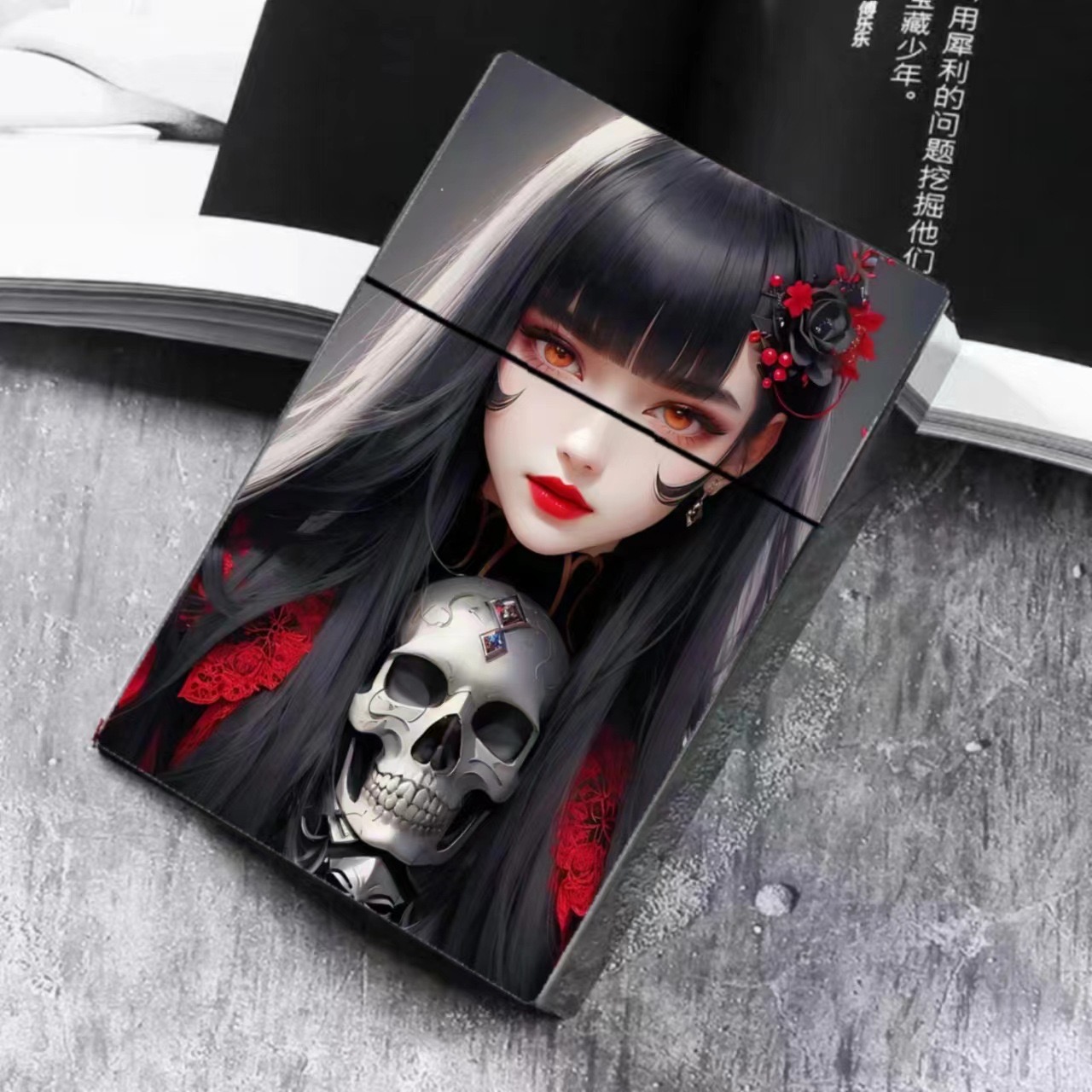 Vape Decoration - 怖いスタイル 8 ミリメートルプラスチックタバコボックス 20 個大容量ゴーストスカルシガレットケースハロウィン装飾喫煙ツール