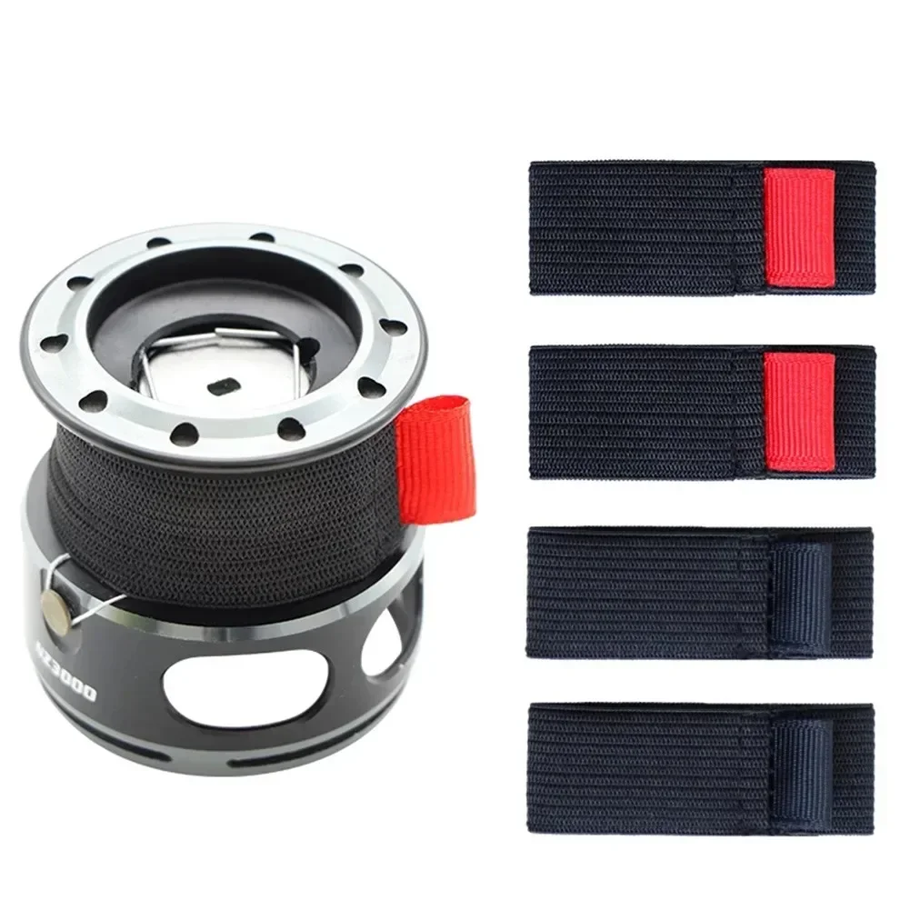 4 個弾性釣りスプールベルトリール保護ベルトバンドポールホル - Mesh Coil Strip のレビューと価格