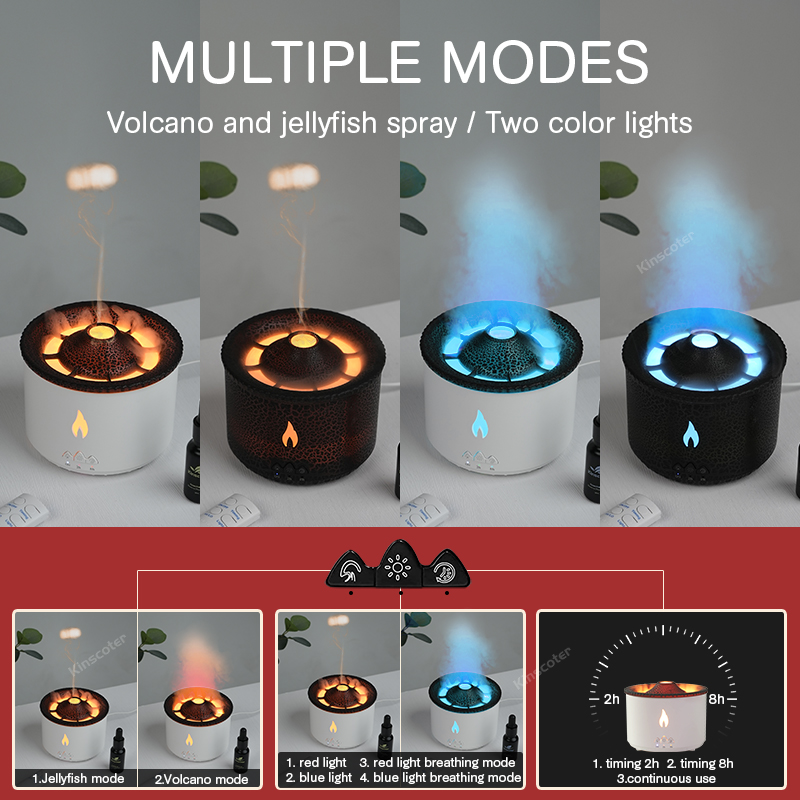 KINSCOTER 火山炎アロマディフューザークラゲスモーク - Vape Ring のレビューと価格