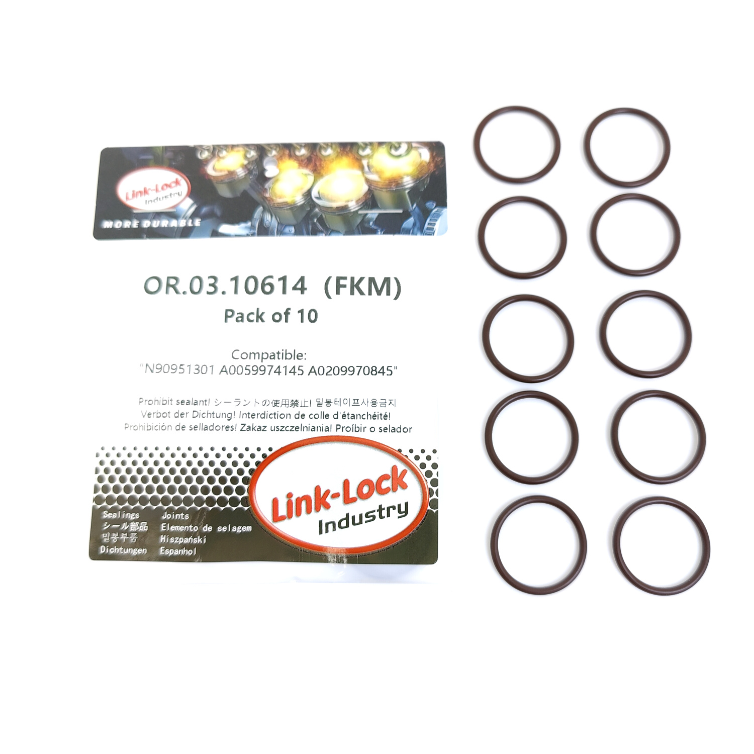 10個入り OR.03.10614 FKM バイトン製シーリ - Tank O-Ring Seal のレビューと価格