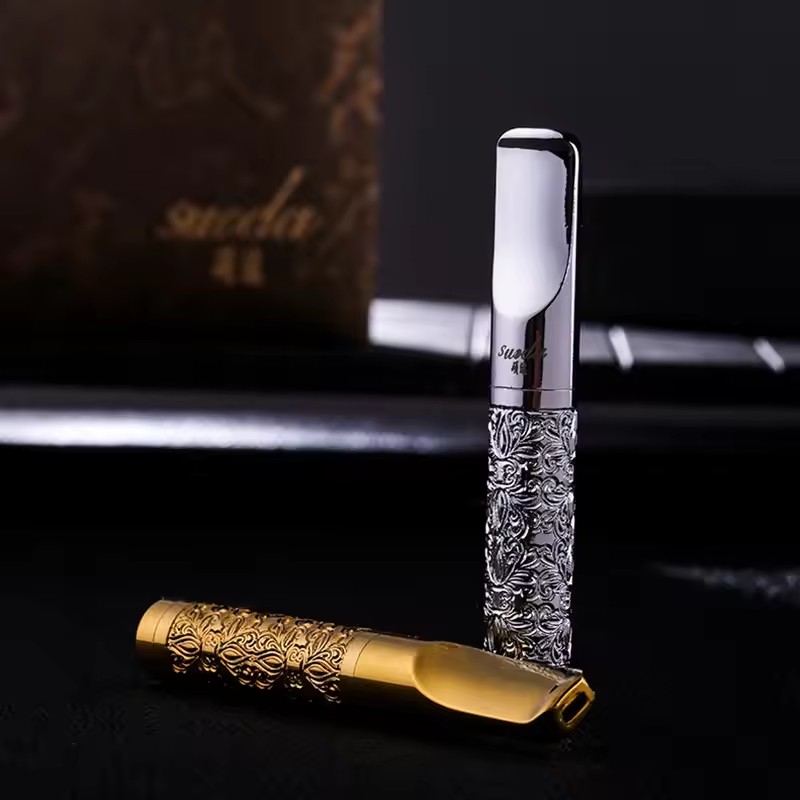 合金製ユニバーサルサイズシガレットマウスピース ゴールドシル - Smoking & Vaping Accessories のレビューと価格