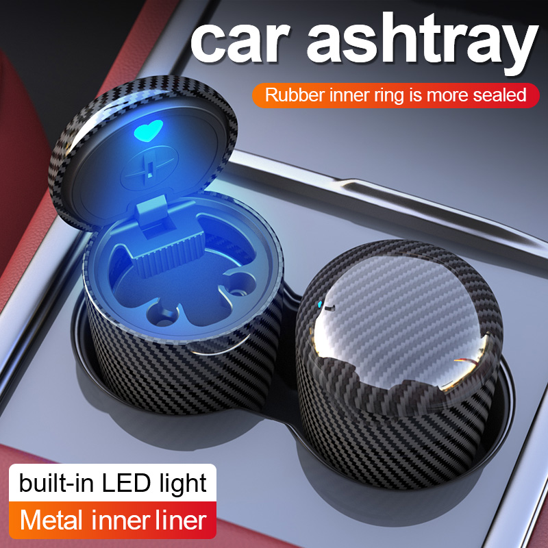 ワンクリックで開く車用灰皿、LEDアンビエントライト付き、汎 - Vape Decoration のレビューと価格