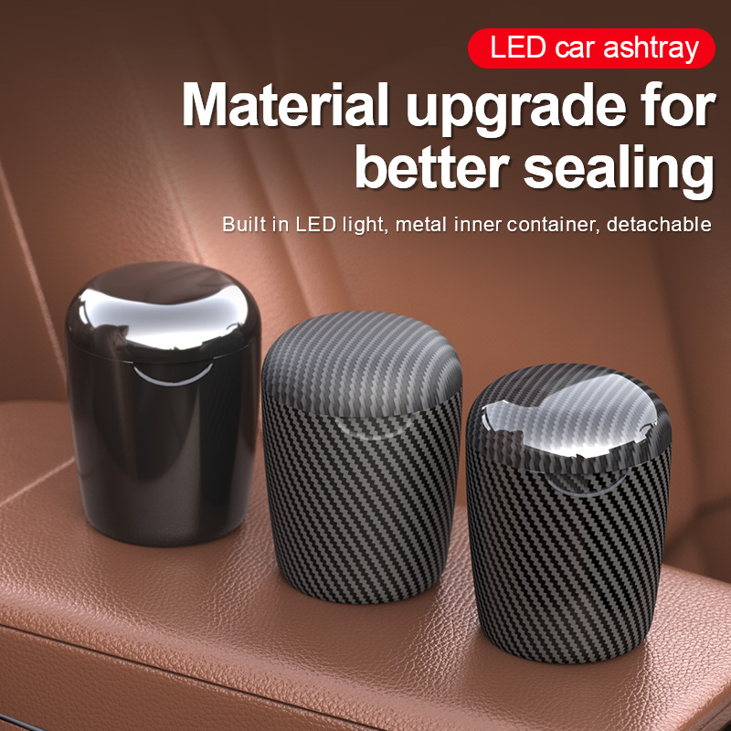 ワンクリックで開く車用灰皿、LEDアンビエントライト付き、汎 - Vape Decoration のレビューと価格