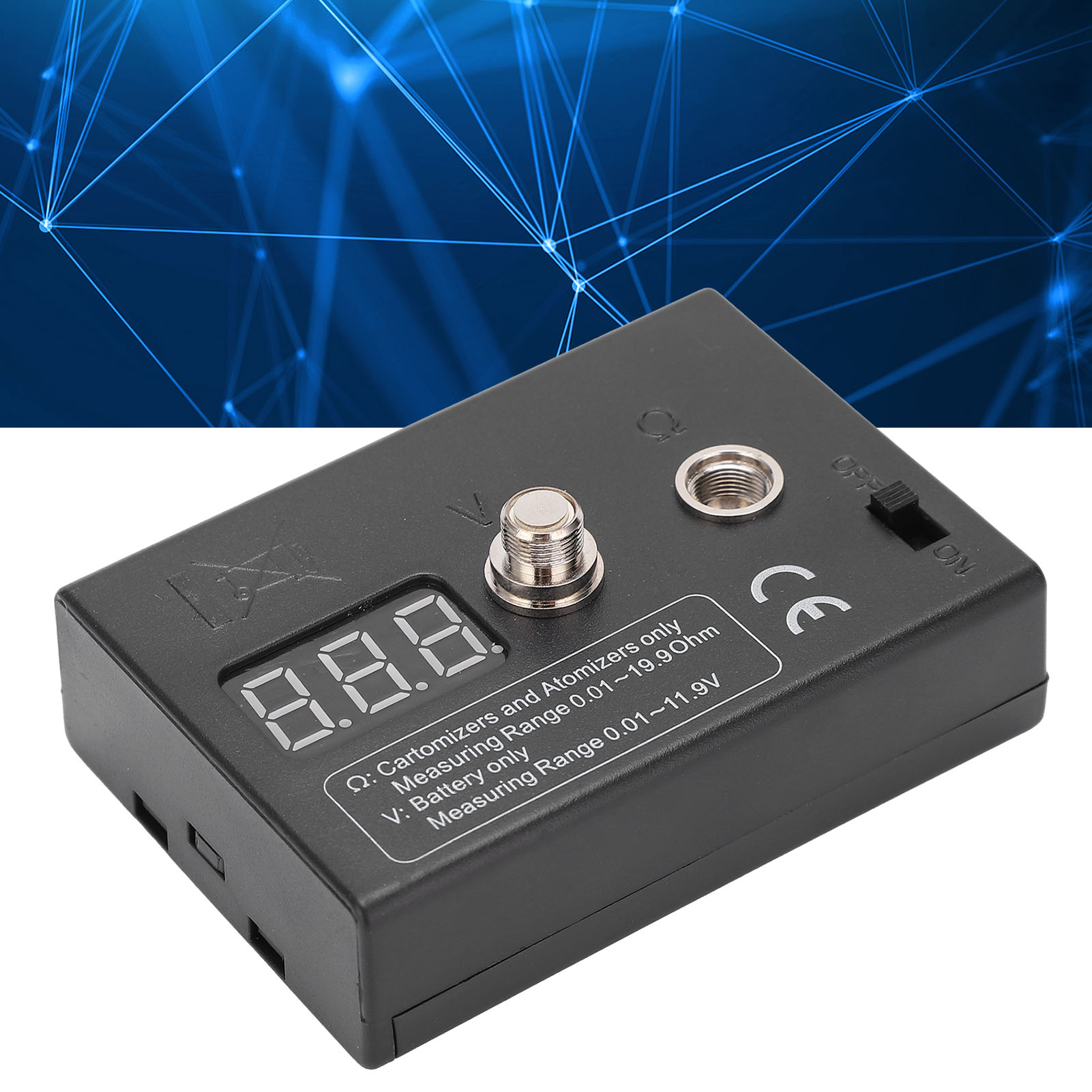 抵抗オームメーター測定器 アトマイザー用 3V 0.01-2 - Ohm Meter Reader のレビューと価格