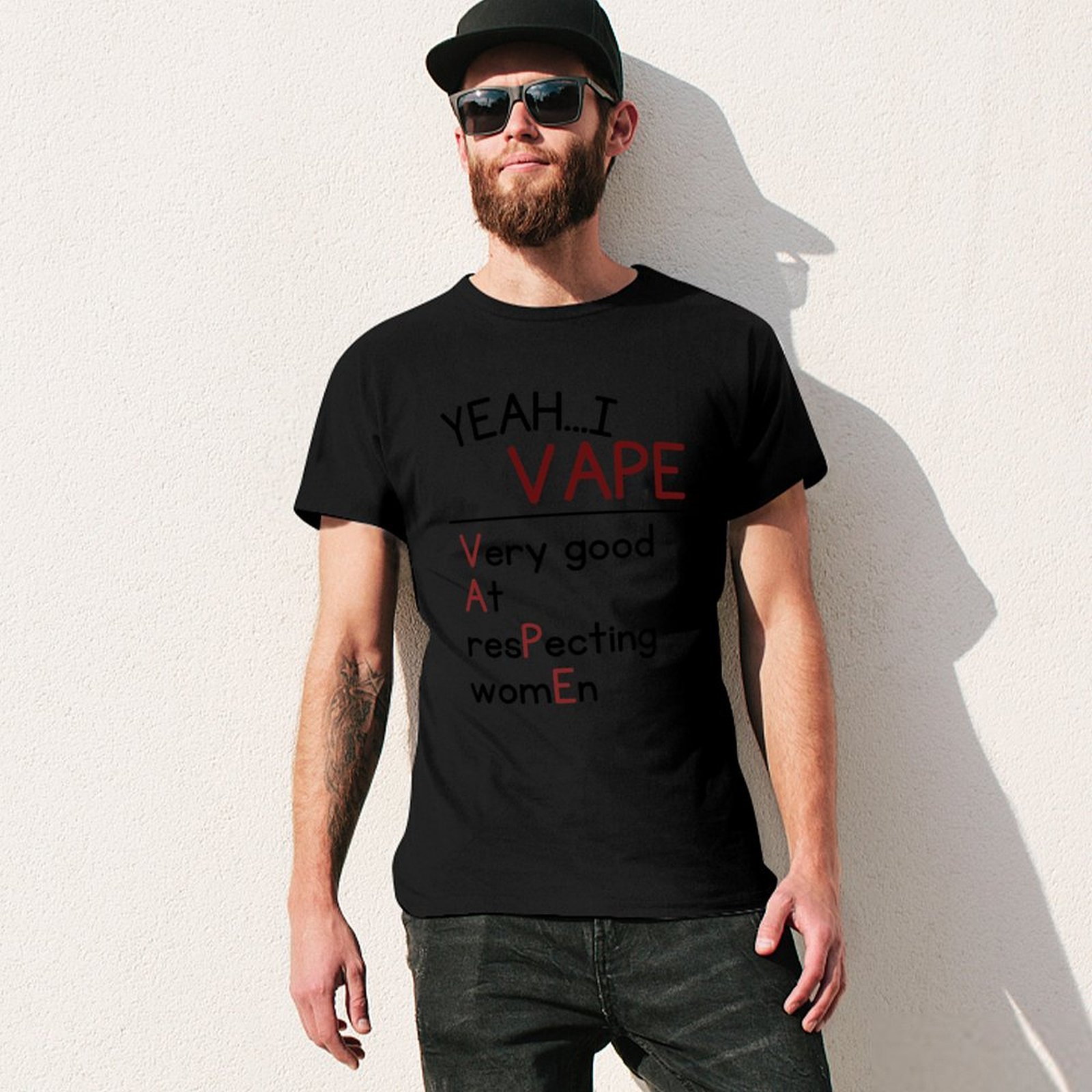 そう、私は女性を尊重するのが得意です Tシャツ 通気性のある - Vaping Goods のレビューと価格