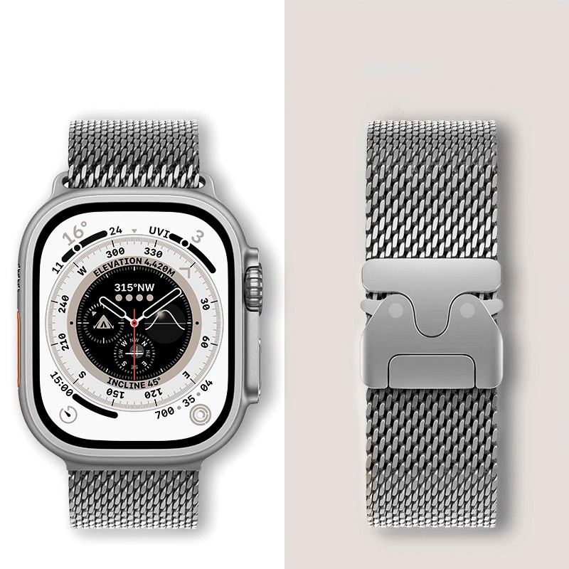 ミラネーゼループバンド Apple Watch シリーズ 1 - Mesh Coil Strip のレビューと価格